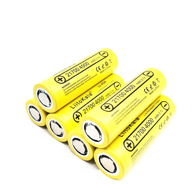 3 шт LiitoKala Lii-40A 21700 4000mAh Li-Ni 3,7 V 40A для высокой разрядки мод/комплект батарея 21700 батарея