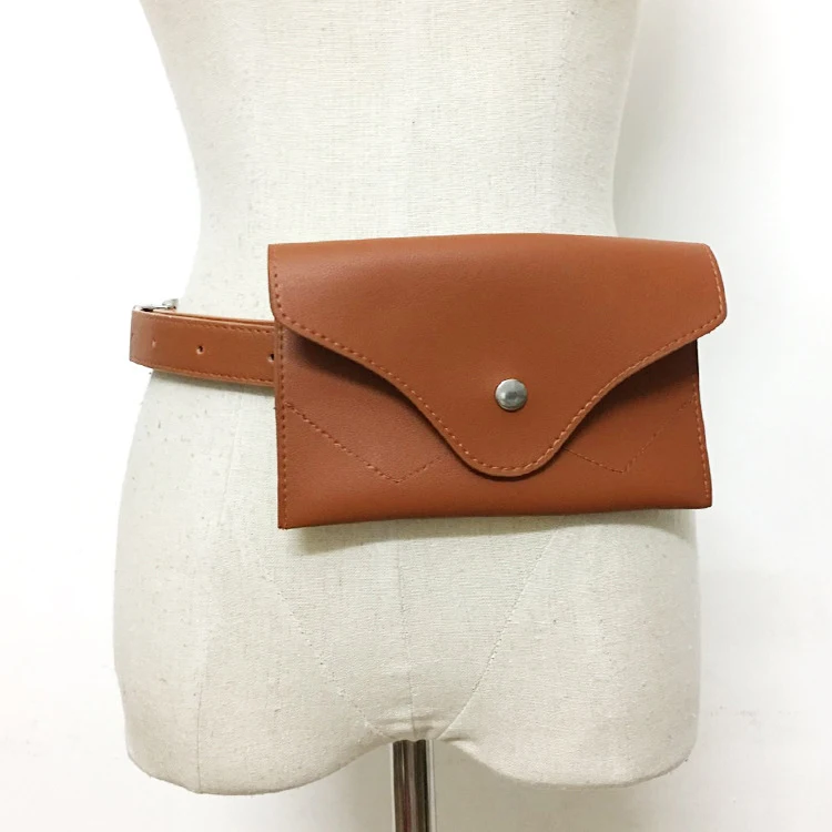 women bag fashion leather phone waist bags small belt handbag (11)