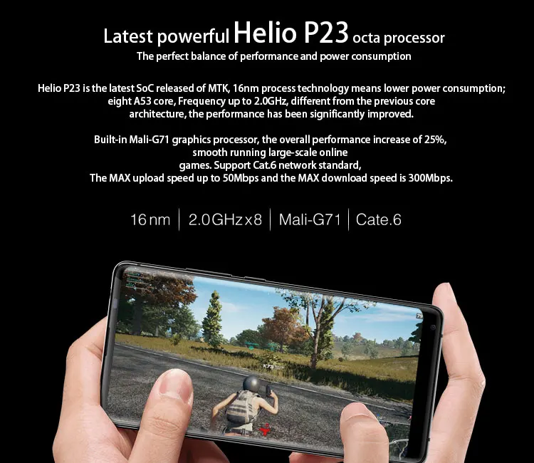 ALLCALL MIX2 6GB RAM 64GB ROM Helio P23 MTK6763 2.0GHz Octa Core 5.99 Inch 2.5D FHD+ Full Screen Android 7.1 4G LTE Smartphone