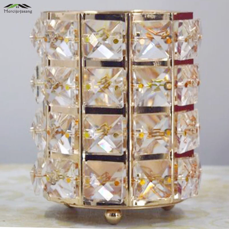 20Pcs/Lot Candle Holder Table Crystal Candlestick Geometric Holders Gold for Wedding/Dinner Decoration Candelabra GZT078 | Дом и сад