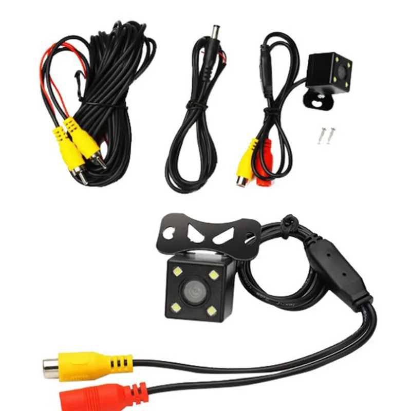 

Intelligent Reversing Track Backup Camera 4 LED 170 Degree Wide Angle Car Rear View Camera HD Comes with Dynamic Trajectory