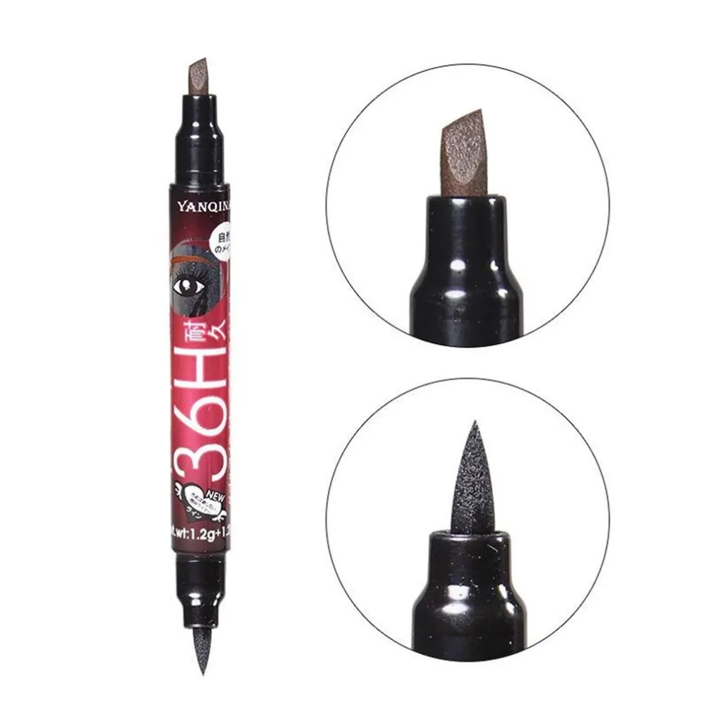 

Makeup Double-Ended Waterproof Eyeliner Pencil Set With Sharpener Cap 2018 NEW SELLING