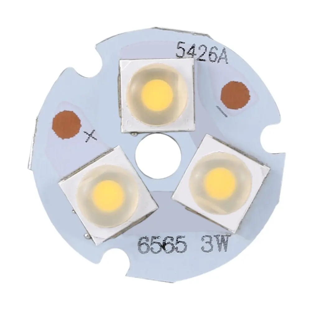 3 W теплый белый 3 светодиодный SMD 6565 светодиодный потолочный светильник алюминиевая Базовая плита светодиодный модуль на микросхеме
