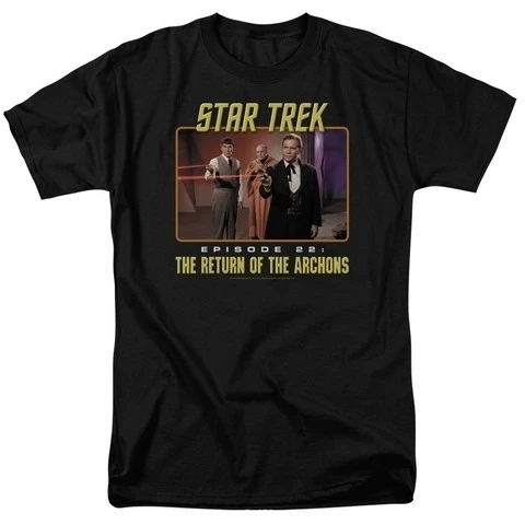 Trevco Star Trek-Episode 22 - Short Sleeve Adult 18-1 Tee - Black Large
