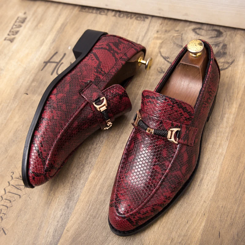 Misalwa Luxury Italian Shoes Men 2019 Spring Autumn Casual Dress Loafers Elegant Leather Brown Design Unique Business Moccasins