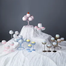 Держатель для кексов на день рождения торт тарелка Свадьба композиция кованого железа подставка для пирожных