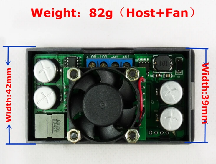 Dp30v3a постоянной Напряжение и ток Шаг вниз программируемый Питание Напряжение конвертер ЖК-дисплей дисплей Вольтметр с вентилятором