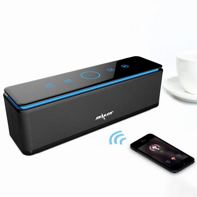 

ZEALOT S7 Wireless Bluetooth Speaker Touch HIFI Waterproof Speaker TF Card Subwoofer Portable Sports Outdoors Call Phone Speaker