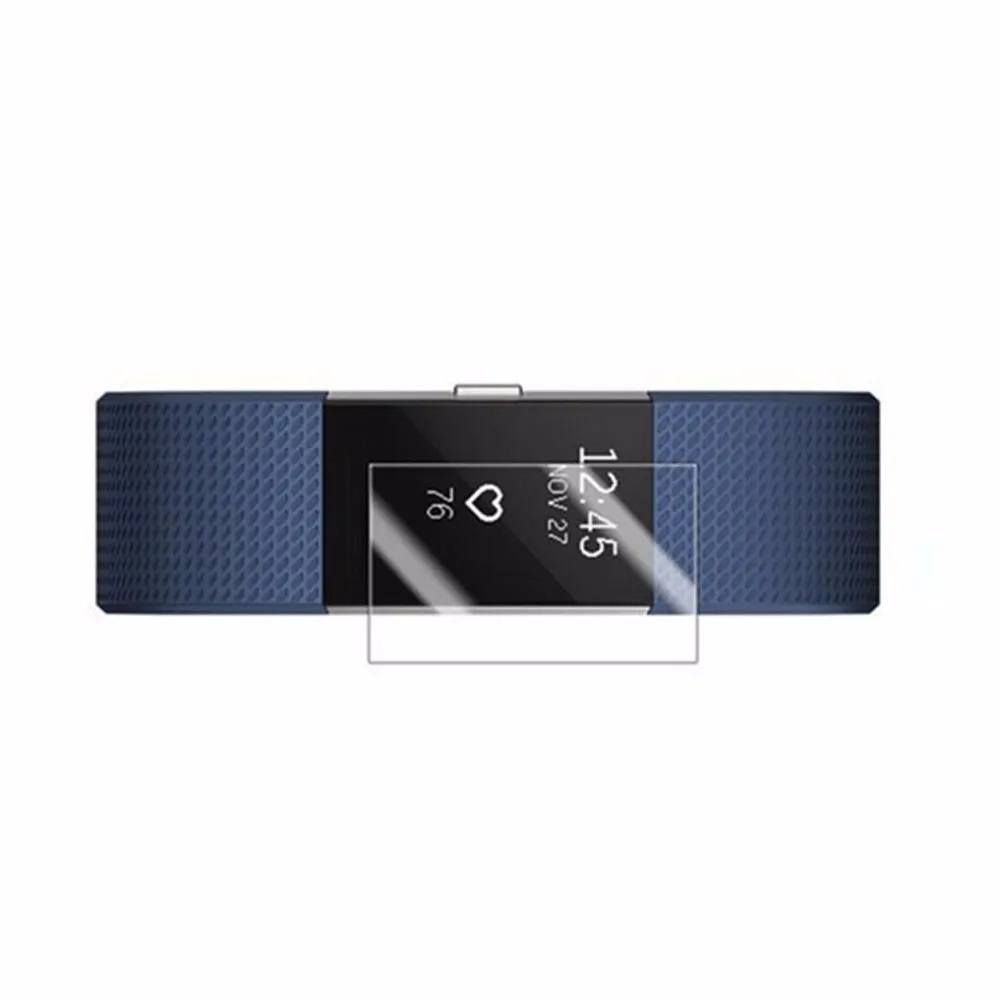 3pcs Packed Bubble Free Screen Protector Fitness Tracker Cover Tempered Glass Film Screen Protector For Fitbit Charge 3 Watch