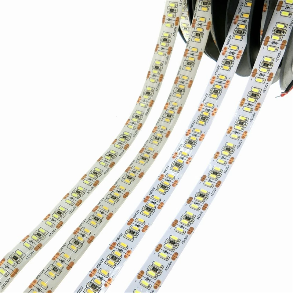 DC12v светодиодные полосы 204 led/m 1020 светодиодов/lot 3014 высокая яркость водонепроницаемый теплый белый свет гибкие 5 м/лот