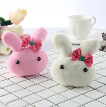 

8.5CM Fashion Rabbit Plush Stuffed animal TOY DOLL , Key chain gift Pendant rabbits Plush TOY DOLL YH1524