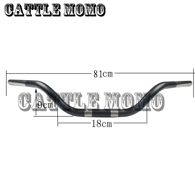 1" 25MM Drag Bar Reach Handlebar Knurled Handle Bars Retro Style for Harley Sportster 1200