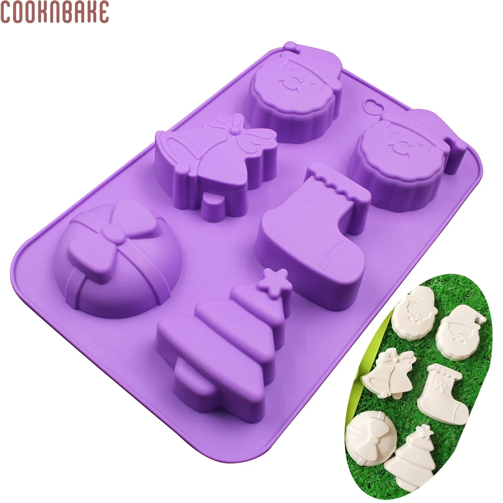 

COOKNBAKE DIY New Baking Tools Kitchen Utensils Christmas Series DIY Cake Mold Silicone Chocolate Mold CDSM-495