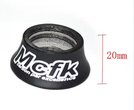 20MM matte Mcfk из углеродного волокна, шоссейный велосипед конические гарнитуры прокладка 1 1/" МТБ велосипед запчасти вилы гарнитура Высота 8,5/20 Вт, 30 Вт, 40 мм - Цвет: 20MM matte