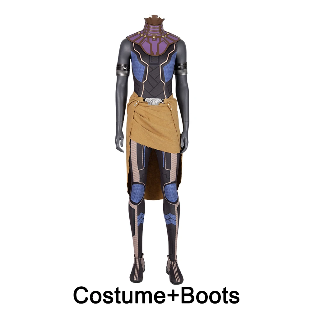 Черная пантера Shuri костюм косплей костюм, полный набор - Цвет: Costume Boots