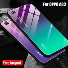 5.7 polegada Para A83 OPPO caso Do Telefone Móvel Para OPPO UM a83M OPPOA83 83 T vidro temperado tampa traseira de vidro casos coque shell