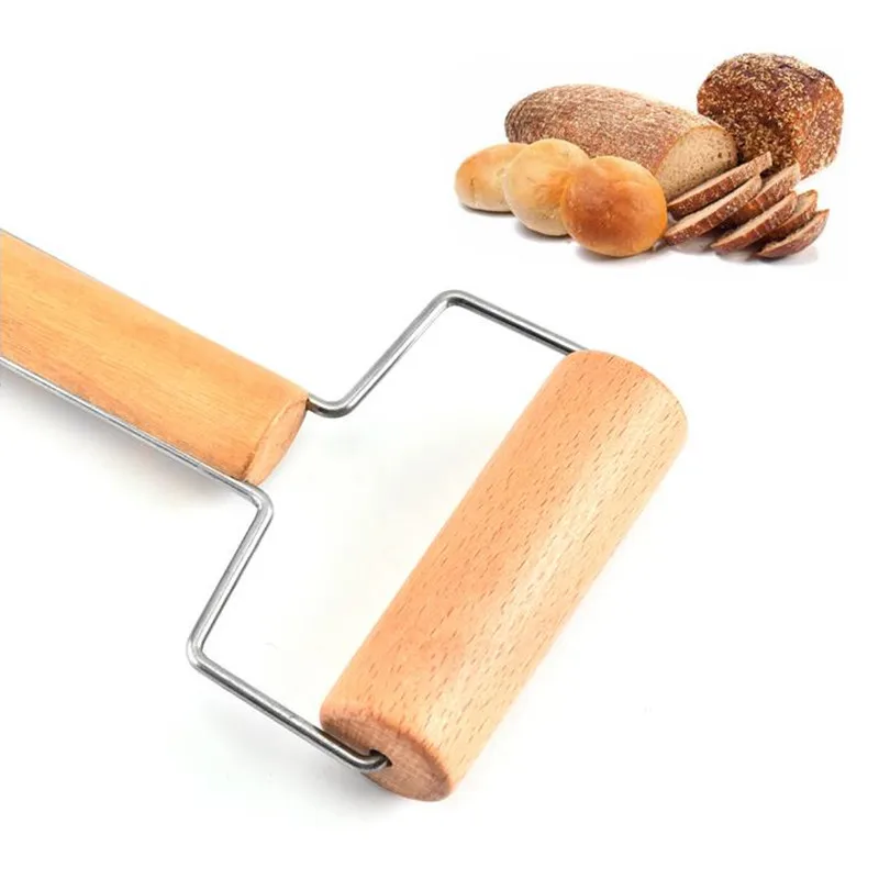 Деревянная скалка для помадки ролик раскатки теста печенья Chapati пельмень пицца