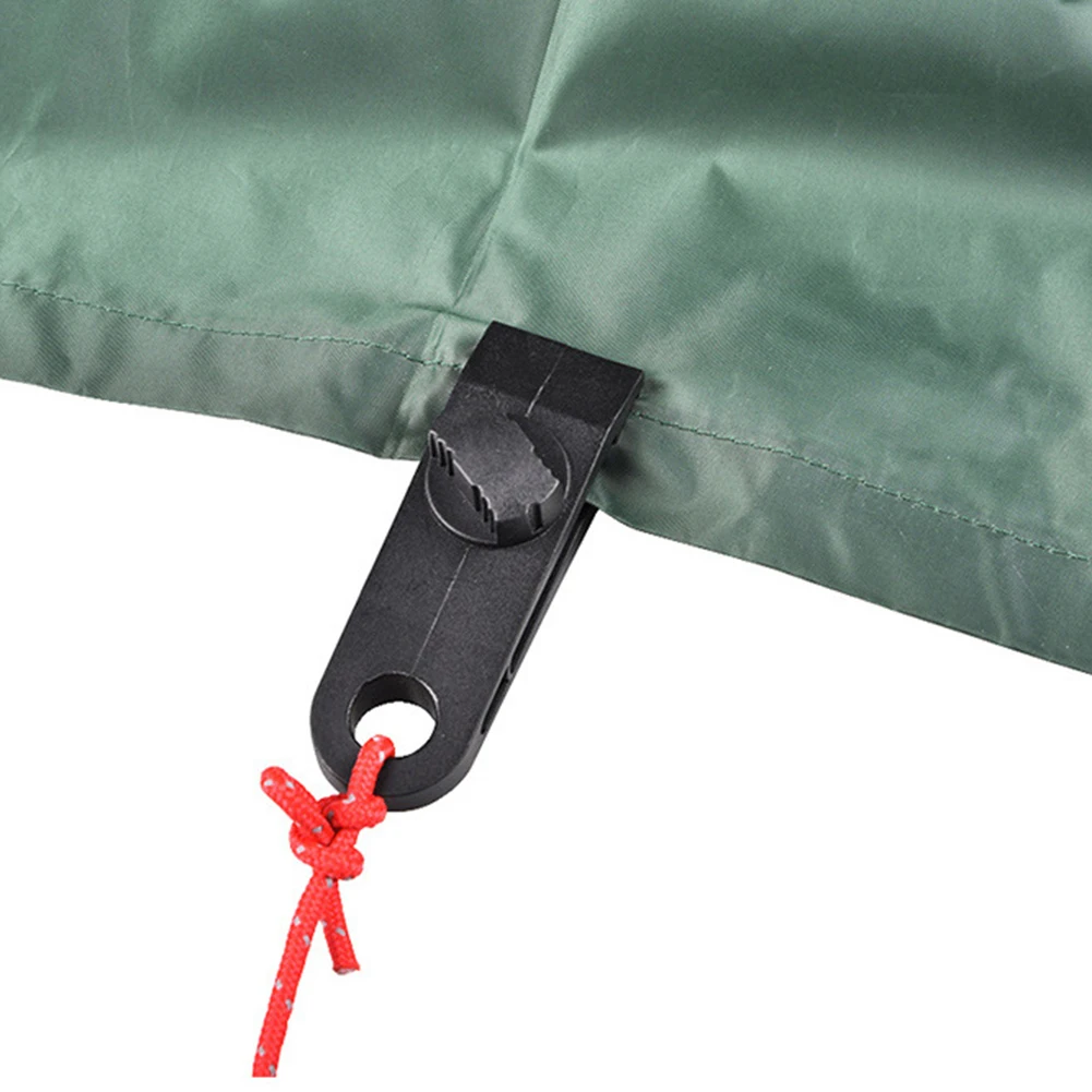 

10 Pcs Tarp Clips Multi-Purpose Camp Hike Kit Windproof Clamps for Camping Canopies Tents Canvas Grip Tighten Tool