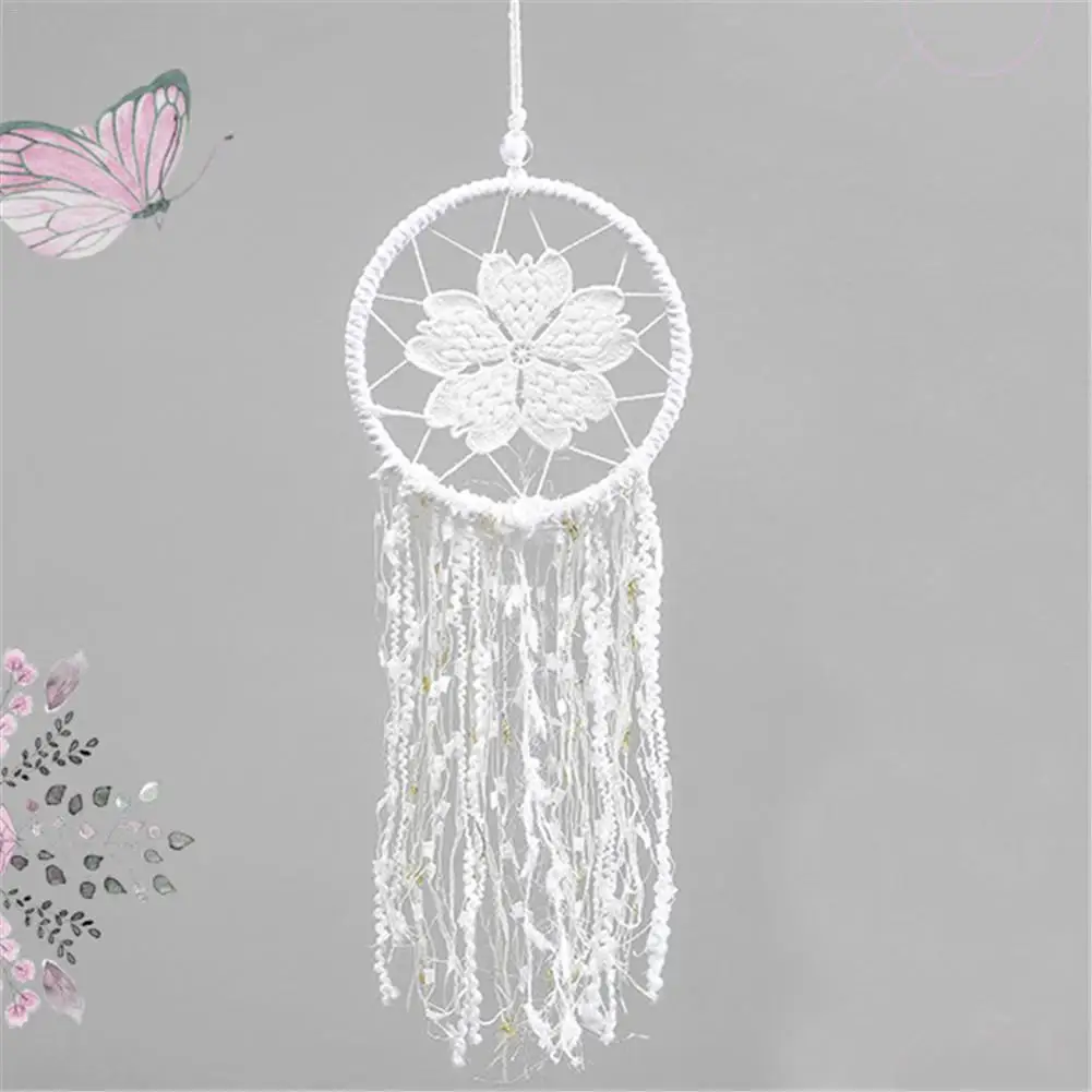 

Vintage Alloy Feather Handmade Dream Catcher Pendant Home Dream Pendant Catcher Pure Hanging Ornament Wall Decoration