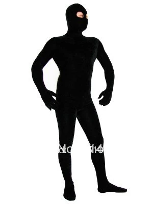 Black Zentai Suit Opened Eyes Spandex Zentai Bodysuits