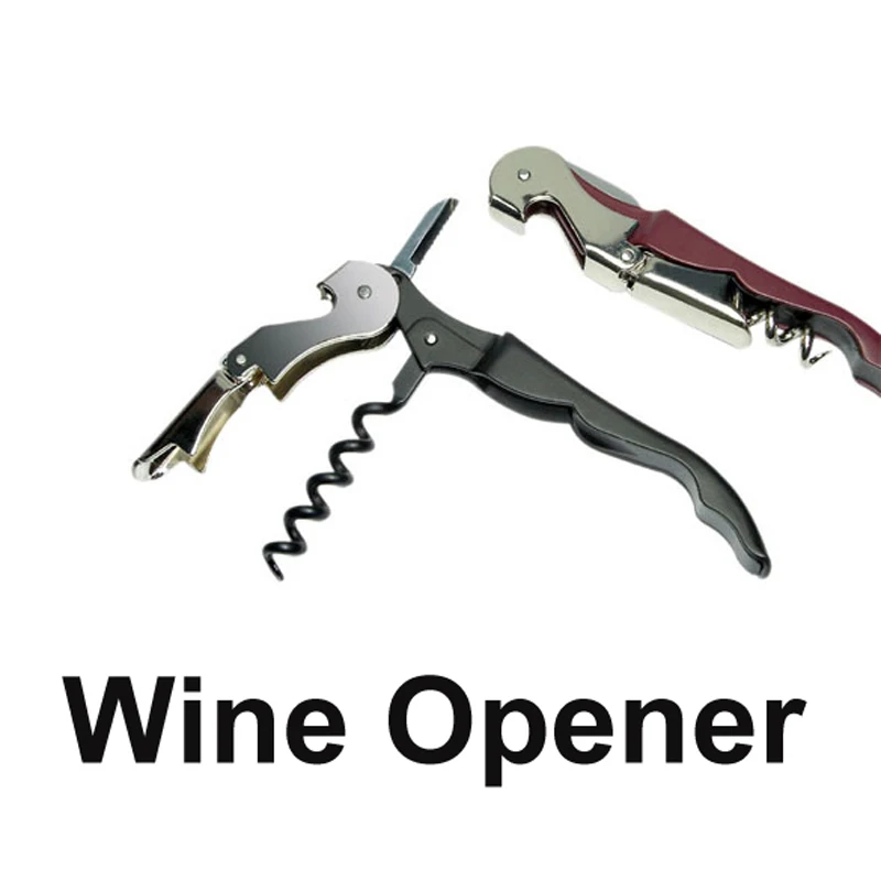 

Stainless Red Wine Opener Professional Multi-Function Screw Corkscrew Double Hinge Waiters Wine Bottle Beer Cap Opener