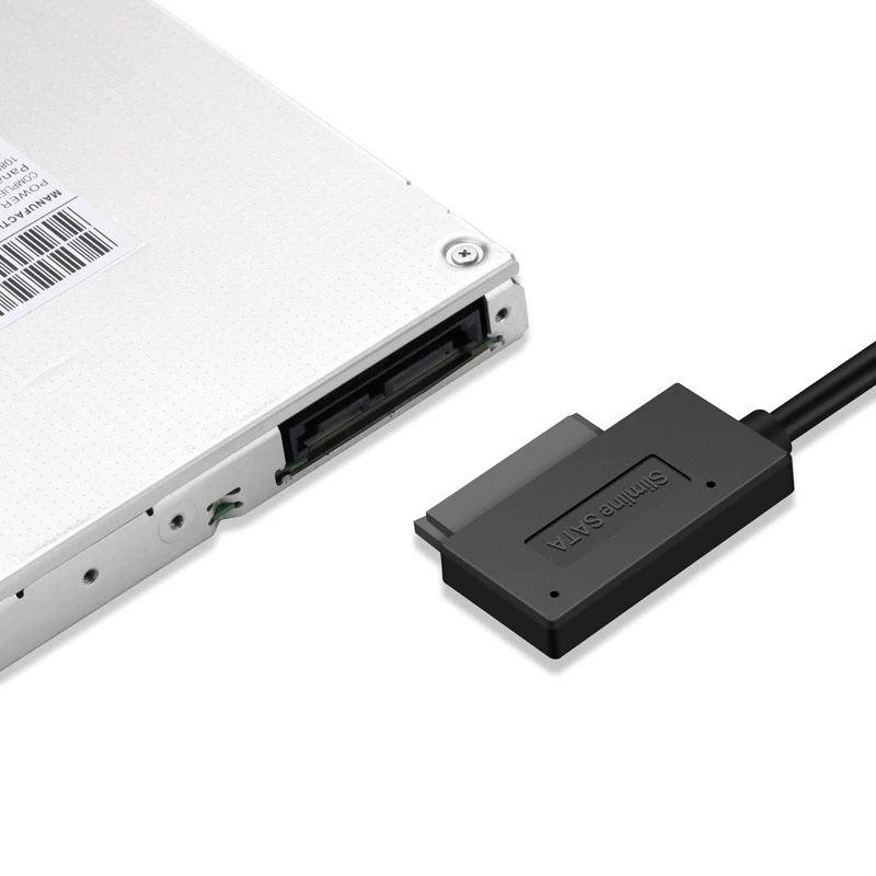 USB 2.0 to Mini Sata II SATA2.0 7+6 13Pin Adapter Converter Cable Computer PC Laptop CD DVD ROM Drive Slimline SATA Cables