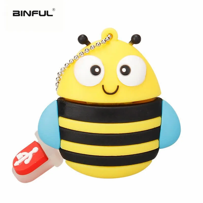 cartoon cute penguin owl fox pen USB flash drive pendrive 4GB 8GB 16GB 32GB 64GB memory stick animal U disk free shipping