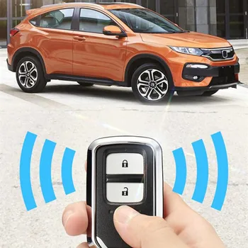 

Car Key Case Cover Genuine Leather Galvanized Alloy for Honda 2016 2017 CRV Pilot Accord Civic Fit Freed keyless entry