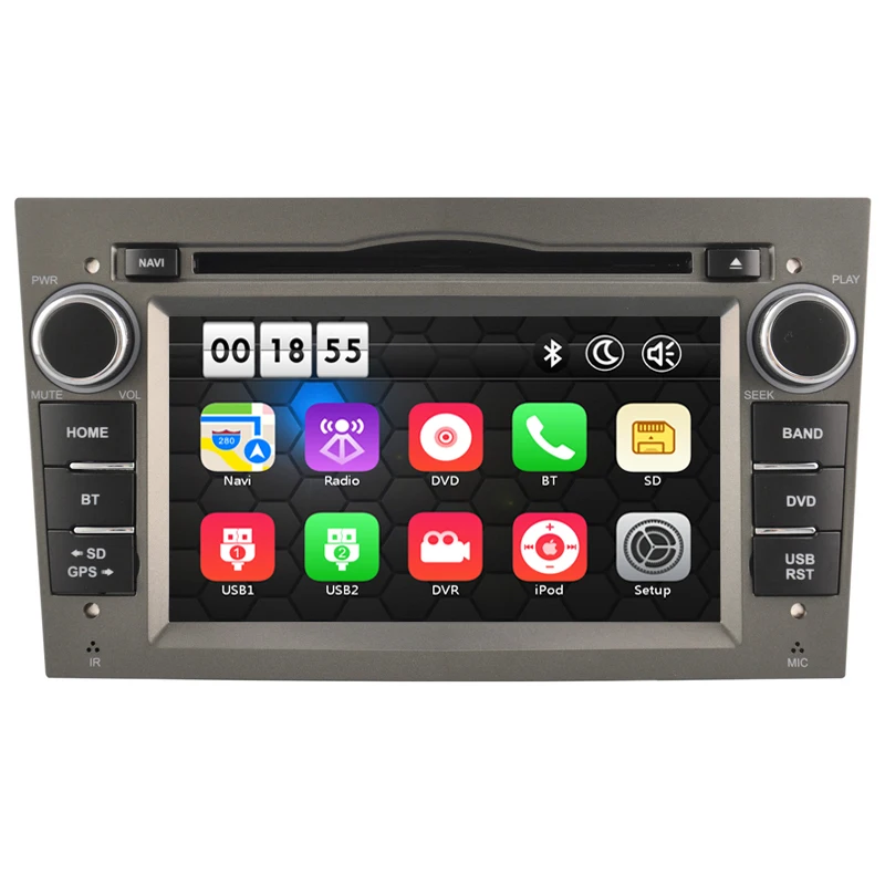 Черный Автомобильный DVD Плеер головное устройство navi autoradio для Vauxhall Opel Astra H G J Vectra