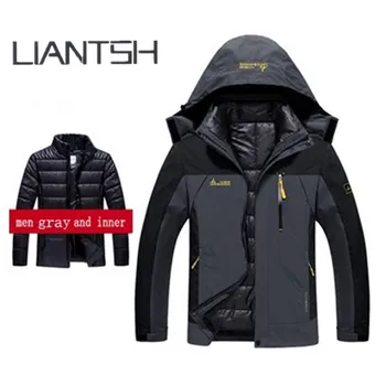 

Winter Warm Fleece Soft shell Hiking Jackets Men, Mountain Waterproof Coats Skiing Camping Male/Female Best Outdoor Jackets Men