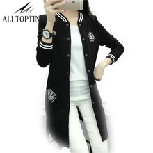 

2017 New Women's Casual Long-sleeved Warm And Comfortable Spring Autumn Loose Coat Sweatshirt Women Baseball Jacket Jk33