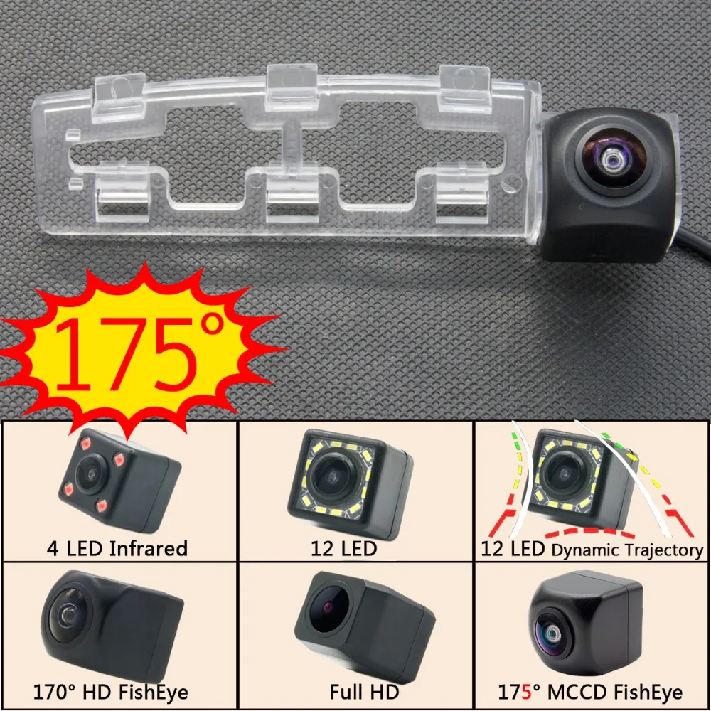 

175 Degree MCCD Fisheye 12LED HD Rear View Camera For Toyota Yaris Sedan Toyota Vios 2008 2009 2010 2011 2012 Car Monitor