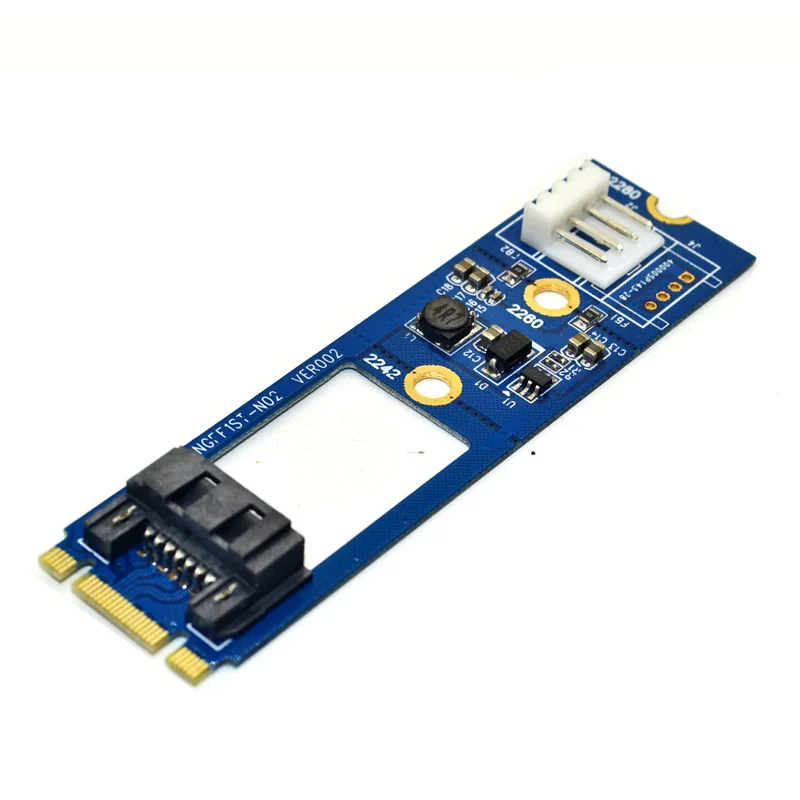 M.2 7 Pin SATA III 3 7Pin SATA3.0 Kabel SSD Adapter Converter Board Card for NGFF 2242 2260 2280 SSD HDD