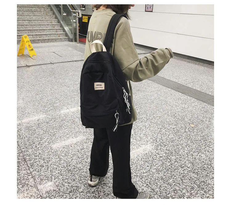Водонепроницаемый нейлоновый рюкзак школьные сумки для подростков, женский рюкзак для отдыха, модный рюкзак с буквенным принтом, рюкзаки для путешествий