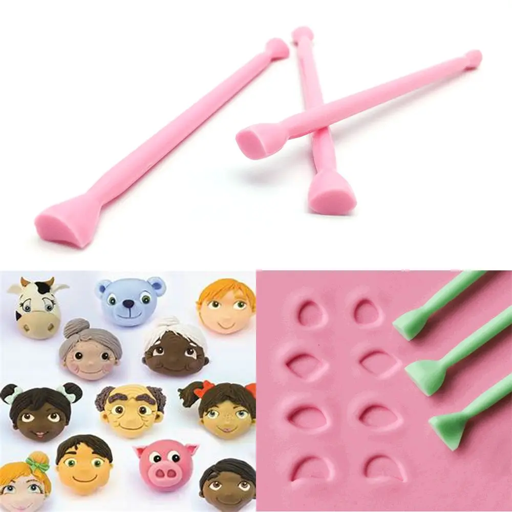 

TTLIFE DIY 3pc/set Cookie Cutter Engraved Pen Plastic Fondant Cake Mould Decorating Stamper Printing Carving Eye Mold Tools