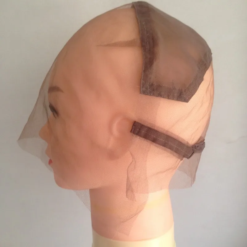 1 pc Full Lace Wig Cap Swiss Lace Hairnet Full Hand Made For Customizing Wigs With Adjustable Straps (6)