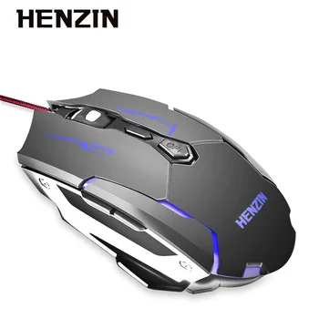 

Gaming Mouse 3200DPI Adjustable Computer Optical LED Game Mice USB Wired Games Cable Mouse LOL for Professional Gamer PC Mause