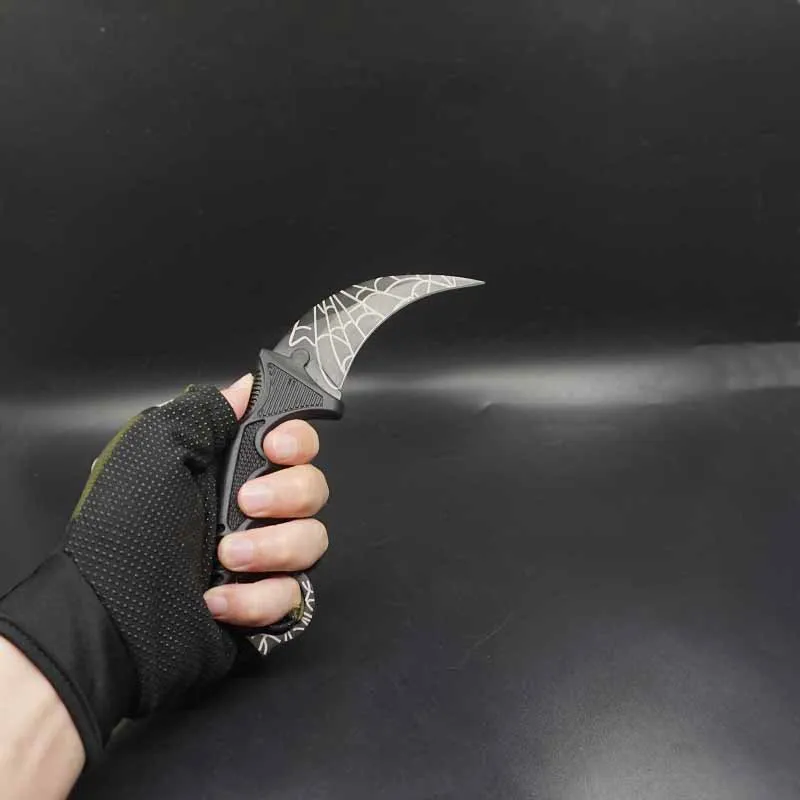 Нож с когтями Karambit CS GO Рогатка из нержавеющей стали с прицелом, тренировочный нож для выживания, походные ножи с фиксированным лезвием, EDC, мульти инструменты