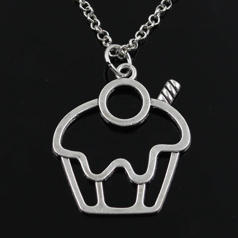 Новинка модные подвески в виде торта капкейка круглая цепочка с крестом короткое
