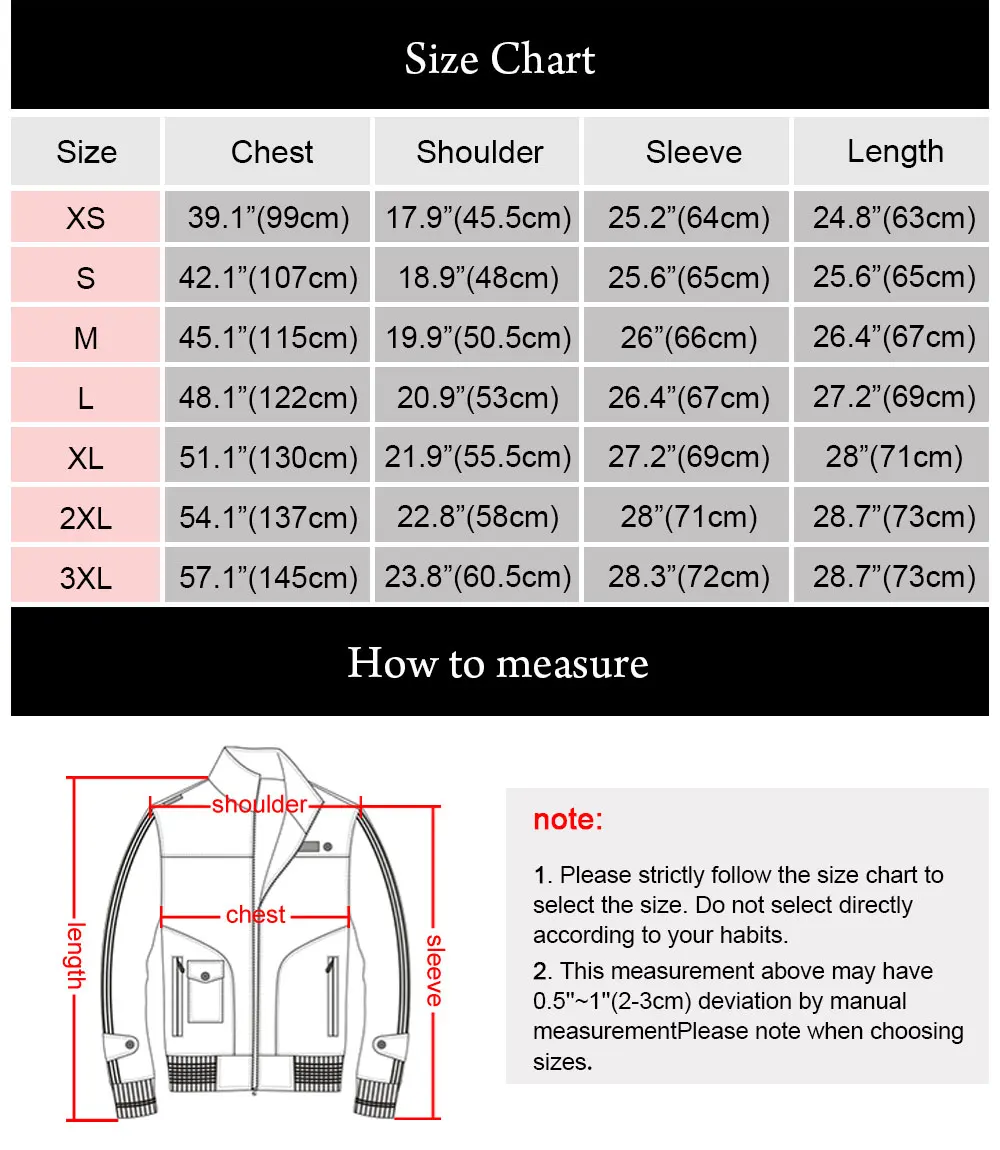 Men Leather Jacket Pigskin Motorcycle Real Leather Winter Warm Coat