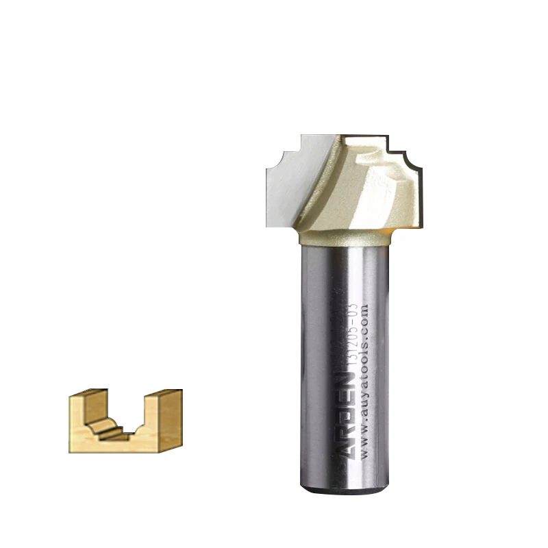 Protrusive Board Trim Flat Bottom V Groove Arden Router Bit 1/2*3/4 1/2