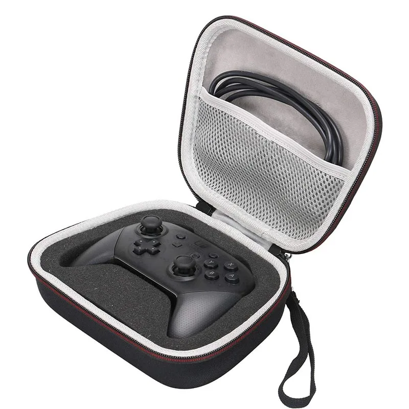 Portable Nintend Switch Hard EVA Case Travel Carrying Storage Bag for Nintendo Switch Pro Controller with Mesh pocket Fits Plug