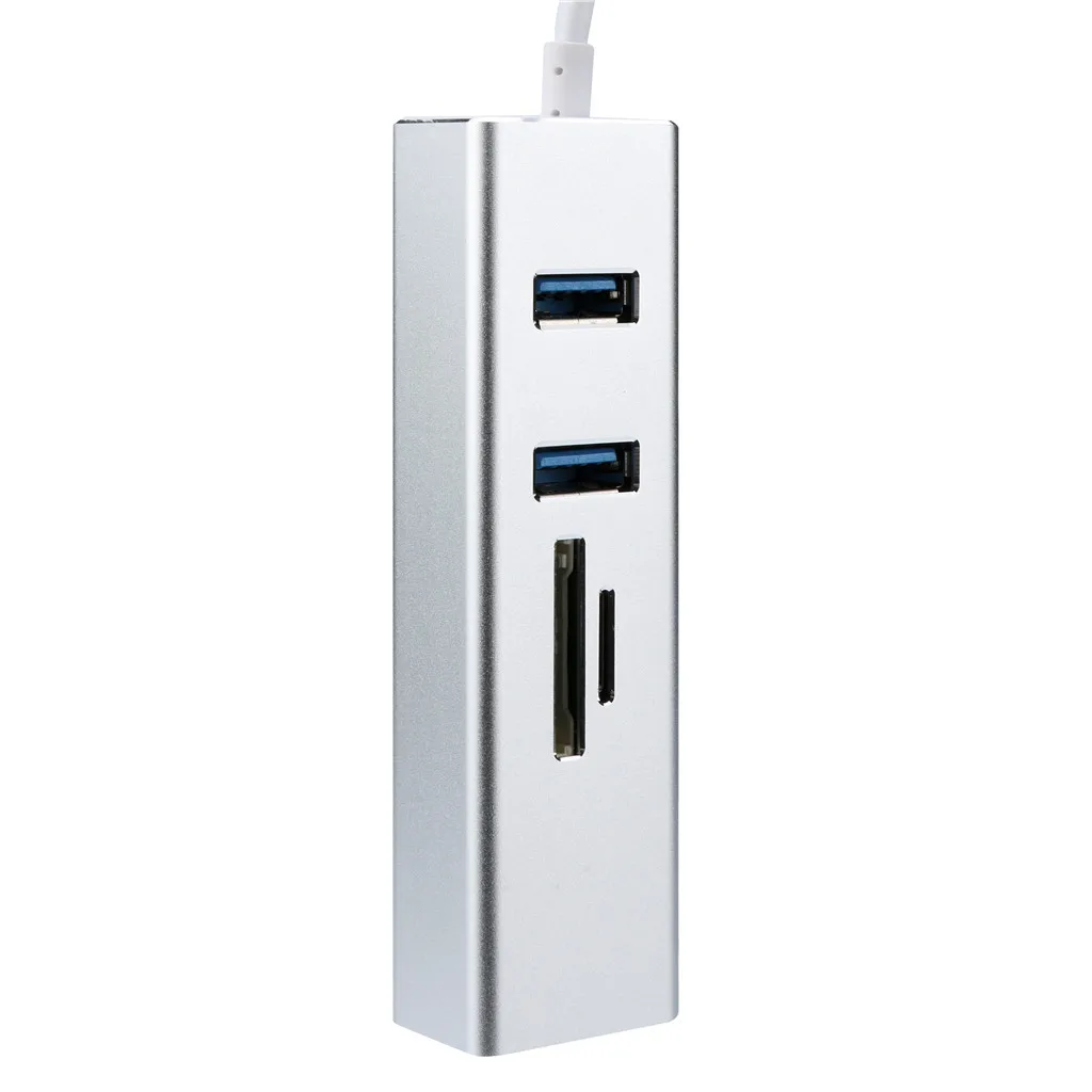 USB C 5 в 1 USB концентратор 3,0 Тип type-C для адаптера синхронизации данных USB кард-ридер RJ45 Ethernet LAN m5