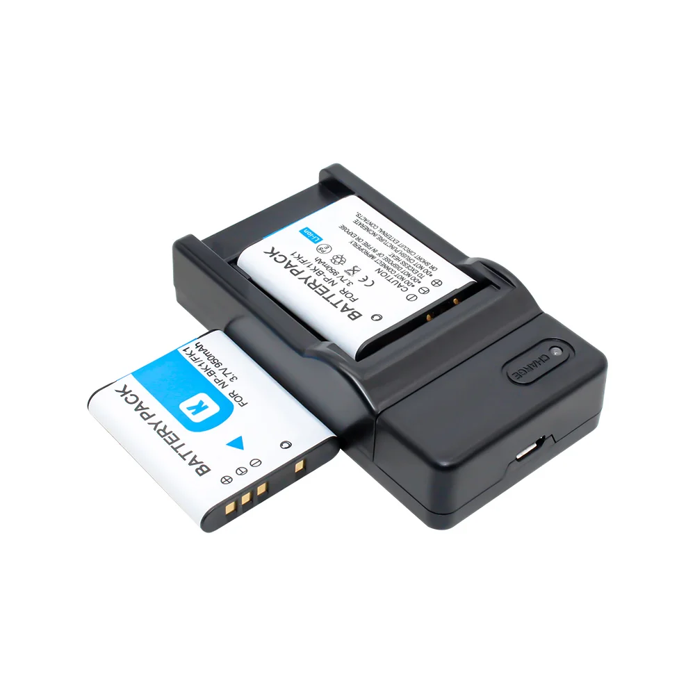 Аккумулятор для фотоаппарата 2 шт. USB зарядное устройство Sony NP BK1 S780 S950 S980 W180 W190