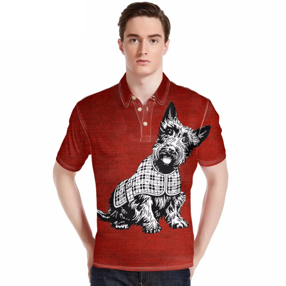Корейский стиль полиэстер Tommy рубашка для мужчин с короткими рукавами 3D Симпатичные кошки и собаки печати мужской летний топ и футболки Удобные Homme XXXL