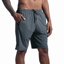 Мужские шорты для бега, быстросохнущие тренировки, бодибилдинга, спортзала, эластичные шорты для занятий спортом, бега,, на молнии, карманные теннисные тренировочные шорты