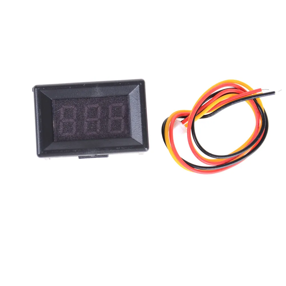 3-wire DC 0-100V Detection Digital Voltage Meter LED Display of DC Voltmeter Voltage Tester for Auto Car LED Display Gauge