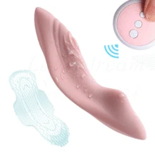 Remote Control Rechargeable Strapon Dildo 10 Speeds Invisible Panties Vagina Vibrator font b Pussy b font