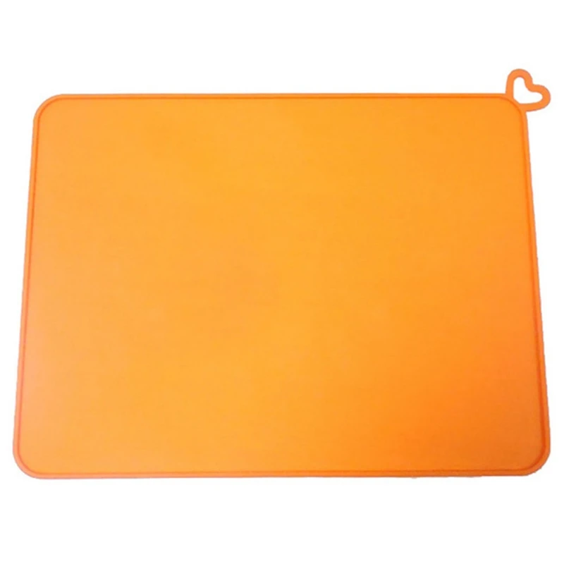 Orange Силиконовый коврик для кормления домашних животных, питатель для щенков, кошек, питательный коврик для питья воды, миска для собак, подстилка для кормления, принадлежности для домашних животных - Цвет: Orange