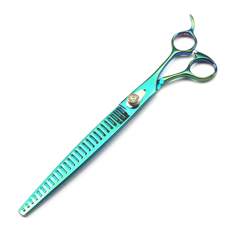 9.0 inch pet hairdressing scissors fish bone cut high-grade pet scissors JP440C material